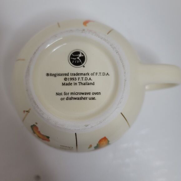 Vintage FTDA Map Of TheWorld Globe Mug 1993 Round - Picture 7 of 8